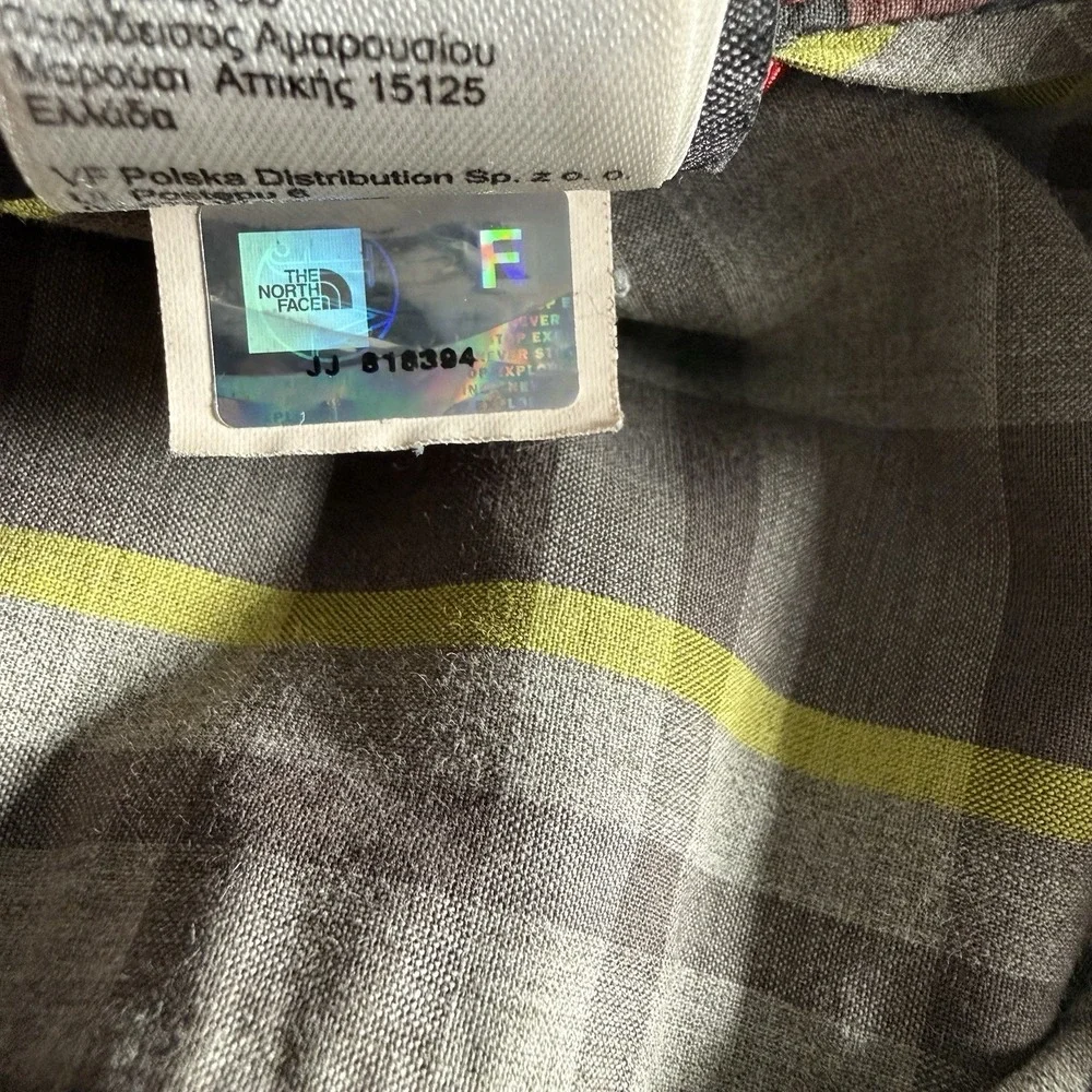 The North Face Baytrail Plaid Shirt Mens Large Gray Hiking Outdoor Camp